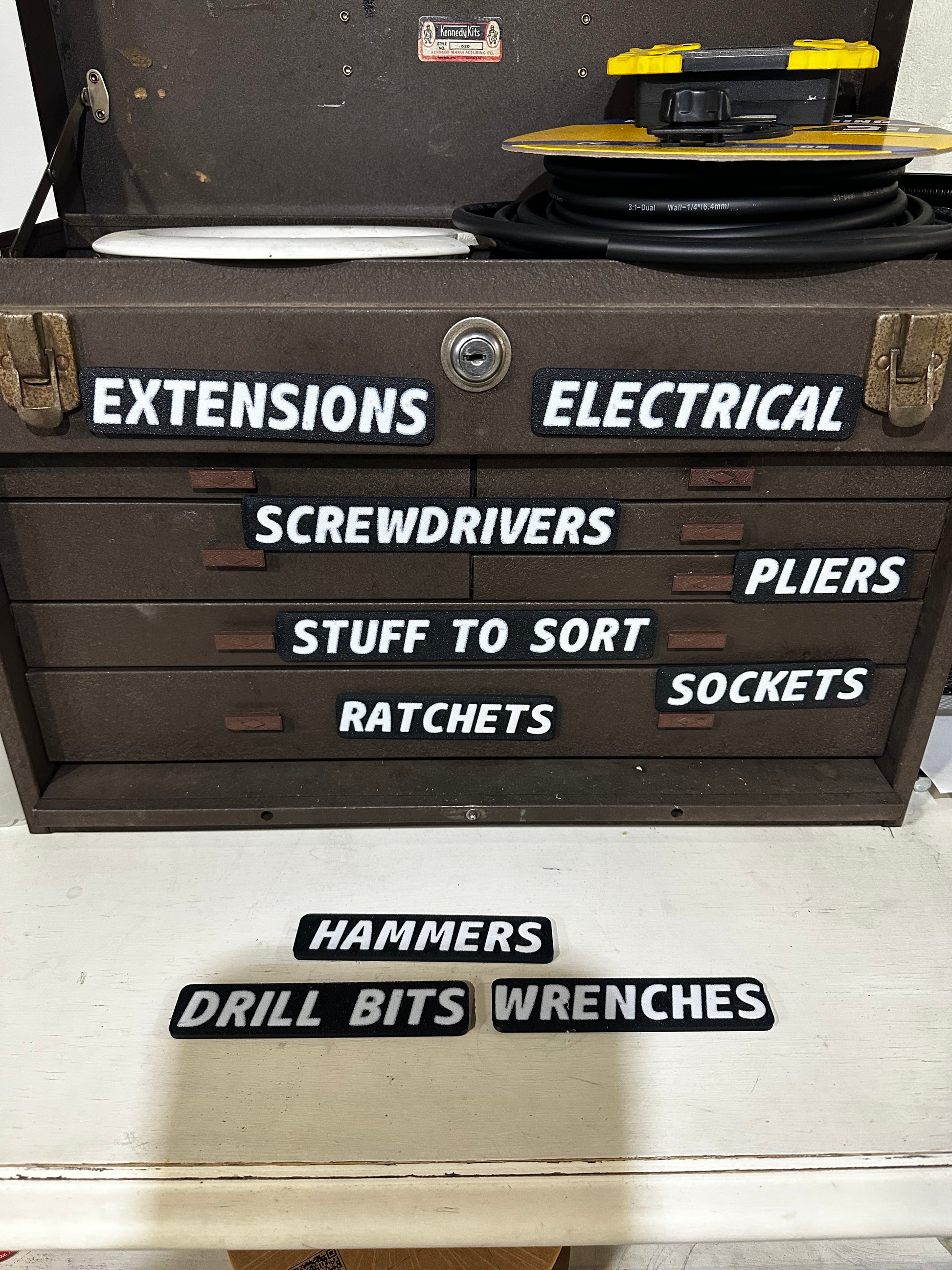 Magnetic Toolbox Labels